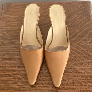 Giuseppe Zanotti Tan Leather Mules